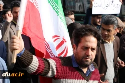 راهپیمایی مسئولین اساتید ودانشجویان دانشگاه فرهنگیان استان به همراه مردم انقلابی وهمیشه درصحنه قزوین علیه اغتشاش گران وآشوبگران واربابان آنها 6