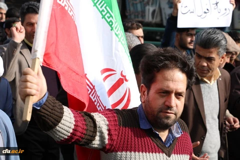 راهپیمایی مسئولین اساتید ودانشجویان دانشگاه فرهنگیان استان به همراه مردم انقلابی وهمیشه درصحنه قزوین علیه اغتشاش گران وآشوبگران واربابان آنها 6