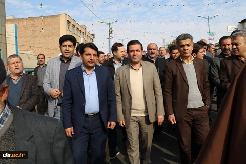 راهپیمایی مسئولین اساتید ودانشجویان دانشگاه فرهنگیان استان به همراه مردم انقلابی وهمیشه درصحنه قزوین علیه اغتشاش گران وآشوبگران واربابان آنها 7