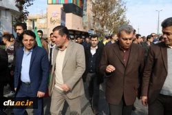 راهپیمایی مسئولین اساتید ودانشجویان دانشگاه فرهنگیان استان به همراه مردم انقلابی وهمیشه درصحنه قزوین علیه اغتشاش گران وآشوبگران واربابان آنها 10