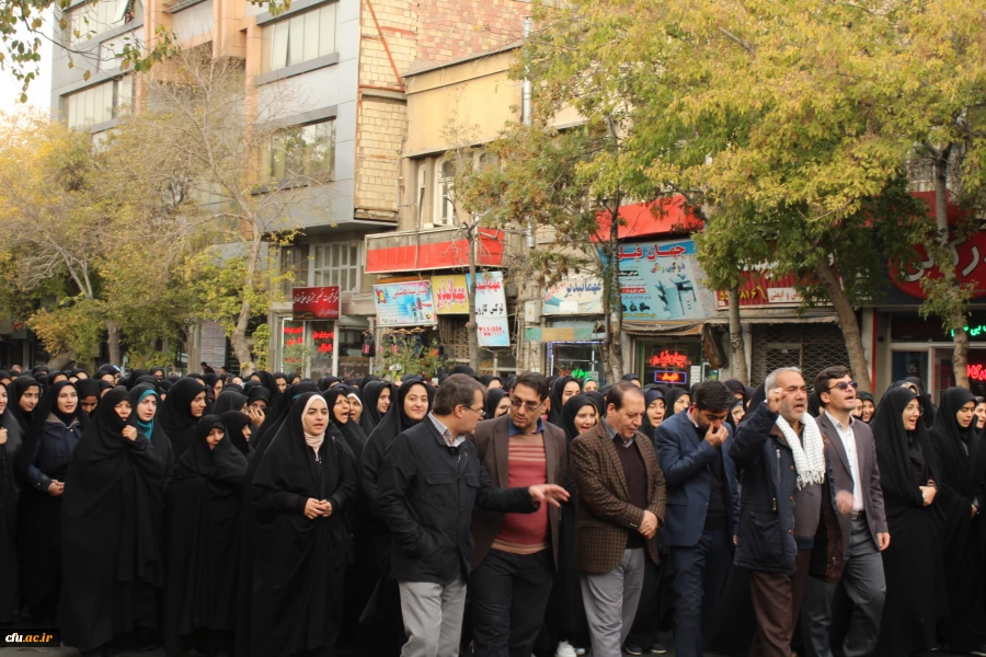 حضور دانشگاه فرهنگیان استان آذربایجان شرقی در تجمع مردمی حمایت از امنیت و اقتدار کشور . 7