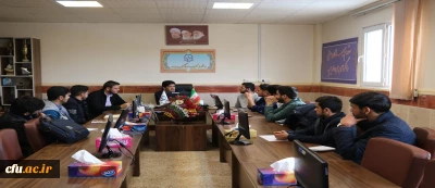 به مناسبت هفته بسیج برگزار گردید:

دیدار اعضای شورای مرکزی بسیج دانشجویی پردیس شهید ایزدپناه با دکتر هاشمی