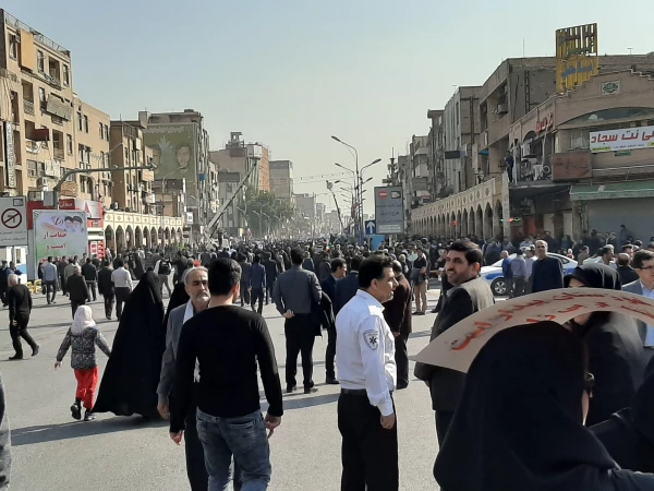 شرکت دانشجو معلمان ، اساتید و کارکنان دانشگاه فرهنگیان خوزستان در راهپیمایی حمایت از اقتدار و امنیت کشور 