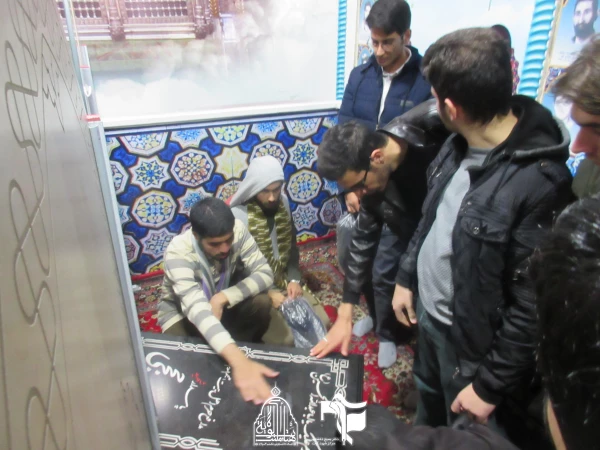 زیارت مزار مطهر شهید حججی توسط دانشجویان دانشگاه فرهنگیان استان اصفهان