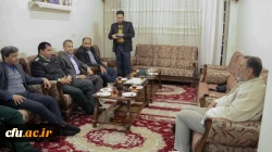 حضور سرپرست دانشگاه فرهنگیان یزد در منزل چهار شهید دفاع مقدس 12