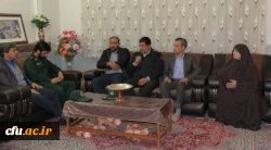 حضور سرپرست دانشگاه فرهنگیان یزد در منزل چهار شهید دفاع مقدس 15