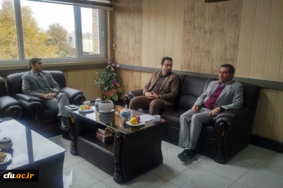 دیدار مدیر امور پردیس های دانشگاه فرهنگیان استان قزوین با رئیس جهاد دانشگاهی استان 