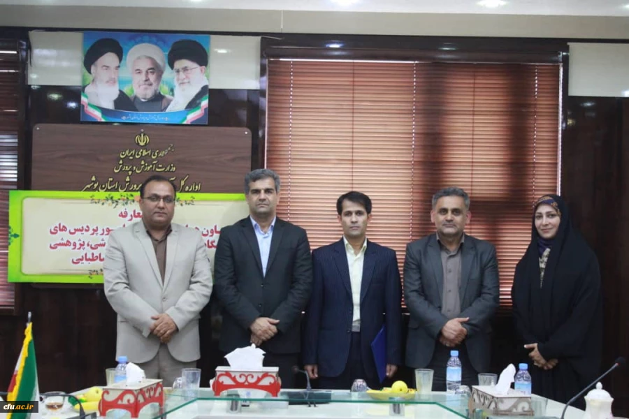 با حضور مشاور اجرایی معاون طرح و برنامه وتوسعه منابع و مدیرکل حقوقی دانشگاه فرهنگیان کشور

آئین معارفه معاون هماهنگی مدیریت امورپردیس های دانشگاه فرهنگیان استان بوشهرو معاون آموزشی، پژوهشی پردیس علامه طباطبایی  این دانشگاه برگزار شد.  21