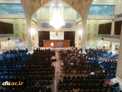 دیدار دانشجو معلمان مرکز آموزش عالی خدیجه کبری (س) دزفول با حجه الاسلام و المسلمین قرائتی رئیس محترم  اقامه نماز کشور