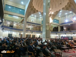 دیدار دانشجو معلمان مرکز آموزش عالی خدیجه کبری (س) دزفول با حجه الاسلام و المسلمین قرائتی رئیس محترم  اقامه نماز کشور