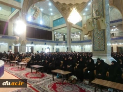 دیدار دانشجو معلمان مرکز آموزش عالی خدیجه کبری (س) دزفول با حجه الاسلام و المسلمین قرائتی رئیس محترم  اقامه نماز کشور