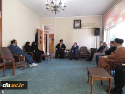 مدیریت امور پردیس های  استان، رئیس هیئت مدیره و مدیر عامل بنیاد خیرین حامی دانشگاه فرهنگیان و همراهان با حجت الاسلام والمسلمین دکتر آل هاشم نماینده ولی فقیه در استان آذربایجان شرقی و امام جمعه محبوب شهرستان تبریز دیدار کردند. 2