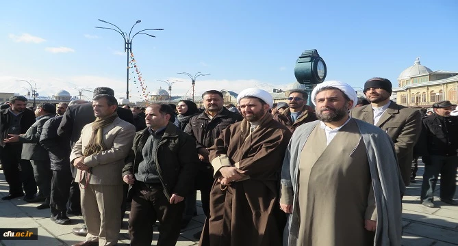 حضور سرپرست، معاونین، مسئول نهاد رهبری و کارکنان دانشگاه فرهنگیان همدان در برنامه گرامیداشت یوم الله نه دی 5