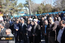 حضور مسئولان، اساتید، کارکنان و دانشجومعلمان دانشگاه فرهنگیان کرمان در مراسم گرامیداشت 9 دی 4