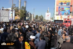 حضور مسئولان، اساتید، کارکنان و دانشجومعلمان دانشگاه فرهنگیان کرمان در مراسم گرامیداشت 9 دی 6