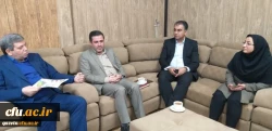 دیدار دکتر مشهدی مدیر امور پردیس های دانشگاه فرهنگیان استان قزوین با دکتر حسینی معاون وزیر و رییس سازمان آموزش وپرورش استثنایی کشور 3