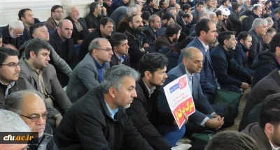 حضور دانشگاهیان دانشگاه فرهنگیان استان اردبیل در مراسم بزرگداشت حماسه ۹ دی در مصلی اردبیل