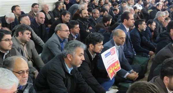 حضور دانشگاهیان دانشگاه فرهنگیان استان اردبیل در مراسم بزرگداشت حماسه ۹ دی در مصلی اردبیل 2