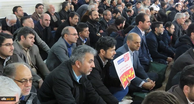 حضور دانشگاهیان دانشگاه فرهنگیان استان اردبیل در مراسم بزرگداشت حماسه ۹ دی در مصلی اردبیل 2