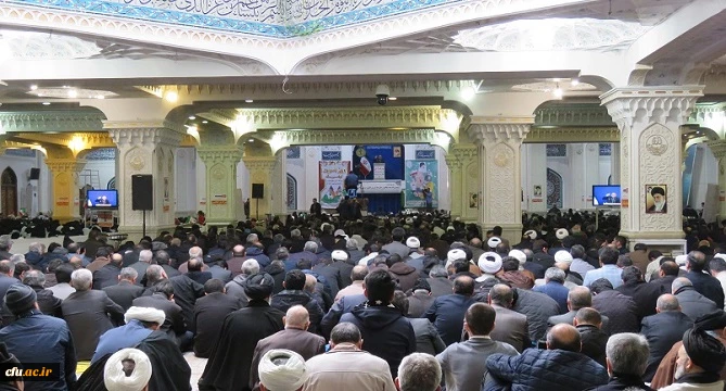 حضور دانشگاهیان دانشگاه فرهنگیان استان اردبیل در مراسم بزرگداشت حماسه ۹ دی در مصلی اردبیل 3