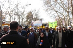 حضور کارکنان و دانشجویان دانشگاه فرهنگیان خراسان شمالی در مراسم بزرگداشت 9 دی 2