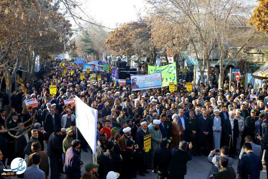 حضور کارکنان و دانشجویان دانشگاه فرهنگیان خراسان شمالی در مراسم بزرگداشت 9 دی 5