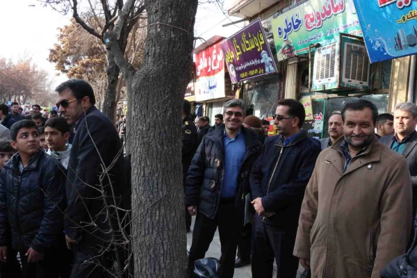 حضور کارکنان و دانشجویان دانشگاه فرهنگیان خراسان شمالی در مراسم بزرگداشت 9 دی 7