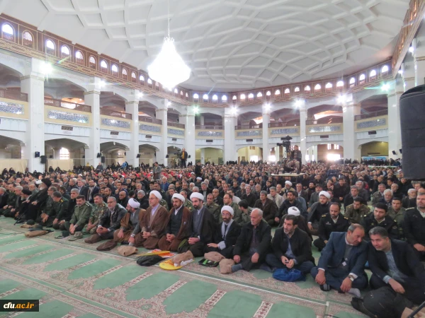 حضور مدیریت، مسئولین، اساتید و کارکنان دانشگاه فرهنگیان استان آذربایجان شرقی به همراه مردم شهیدپرور تبریز در مراسم بزرگداشت حماسه 9 دی در مصلی بزرگ تبریز 3