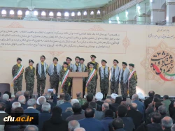 حضور مدیریت، مسئولین، اساتید و کارکنان دانشگاه فرهنگیان استان آذربایجان شرقی به همراه مردم شهیدپرور تبریز در مراسم بزرگداشت حماسه 9 دی در مصلی بزرگ تبریز 4