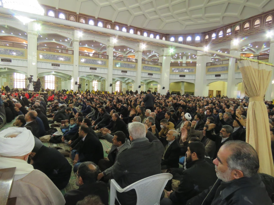 حضور مدیریت، مسئولین، اساتید و کارکنان دانشگاه فرهنگیان استان آذربایجان شرقی به همراه مردم شهیدپرور تبریز در مراسم بزرگداشت حماسه 9 دی در مصلی بزرگ تبریز 7