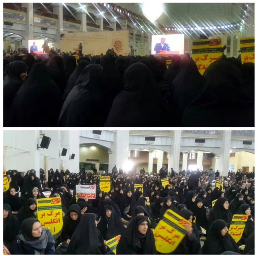 حضور مدیریت، مسئولین، اساتید،کارکنان و دانشجو معلمان دانشگاه فرهنگیان استان آذربایجان شرقی به همراه مردم شهیدپرور تبریز در مراسم بزرگداشت حماسه 9 دی در مصلی بزرگ تبریز 3