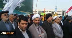 حضور پر شور دانشگاهیان دانشگاه فرهنگیان خراسان رضوی در راهپیمایی حماسه 9 دی 2