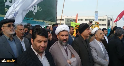 حضور پر شور دانشگاهیان دانشگاه فرهنگیان خراسان رضوی در راهپیمایی حماسه 9 دی