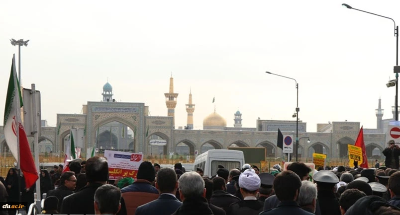 حضور پر شور دانشگاهیان دانشگاه فرهنگیان خراسان رضوی در راهپیمایی حماسه 9 دی 3