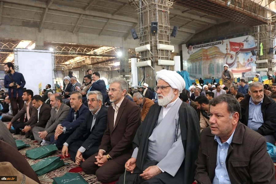 حضورمدیریت،مسئولین،اساتید،کارکنان و دانشجو معلمان دانشگاه فرهنگیان استان خوزستان در مراسم بزرگداشت 9 دی