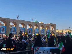 اجتماع با شکوه دانشجو معلمان و مسئولین دانشگاه فرهنگیان یزد در مراسم راهپیمایی حماسه 9 دی 5