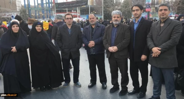 حضور مسئولان استادان و دانشجویان دانشگاه فرهنگیان خراسان رضوی در مراسم وداع با پیکر مطهر سردار شهید سلیمانی 3