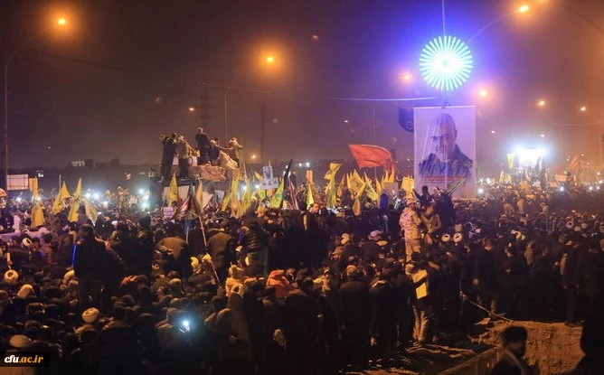 بدرقه با شکوه ابدان مطهر سردار رشید اسلام حاج قاسم سلیمانی و همرزمان مجاهدش توسط مردم انقلابی قم  12