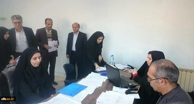 بازدید سرپرست دانشگاه فرهنگیان لرستان از فرایند مصاحبه مهارت آموزان ماده 28 2