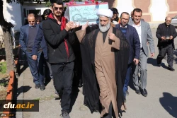 مراسم استقبال از پیکر مطهر شهید گمنام دفاع مقدس در پردیس امام خمینی (ره)گرگان
 5