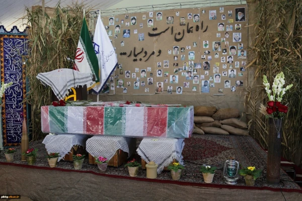 مراسم استقبال از پیکر مطهر شهید گمنام دفاع مقدس در پردیس امام خمینی (ره)گرگان
 7