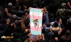 تشییع و تدفین شهید گمنام در دانشگاه فرهنگیان یزد 7