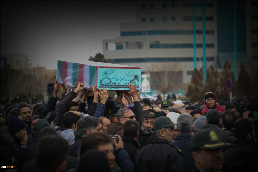 تشییع و تدفین شهید گمنام در دانشگاه فرهنگیان یزد 22