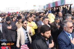 حضور مشاور ریاست دانشگاه و مدیر کل امور شاهد و ایثارگران دانشگاه فرهنگیان در مراسم تشییع و تدفین شهید گمنام در دانشگاه فرهنگیان یزد 3