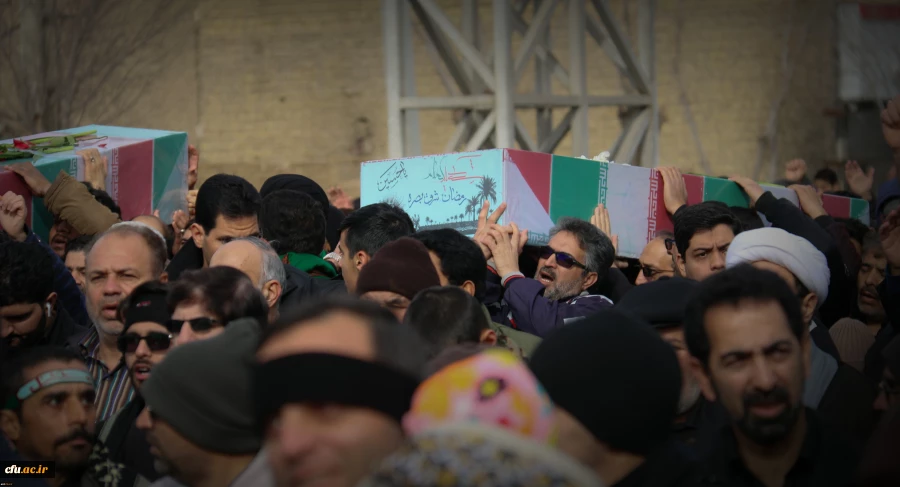 حضور مشاور ریاست دانشگاه و مدیر کل امور شاهد و ایثارگران دانشگاه فرهنگیان در مراسم تشییع و تدفین شهید گمنام در دانشگاه فرهنگیان یزد 5