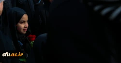 حضور مشاور ریاست دانشگاه و مدیر کل امور شاهد و ایثارگران دانشگاه فرهنگیان در مراسم تشییع و تدفین شهید گمنام در دانشگاه فرهنگیان یزد 31