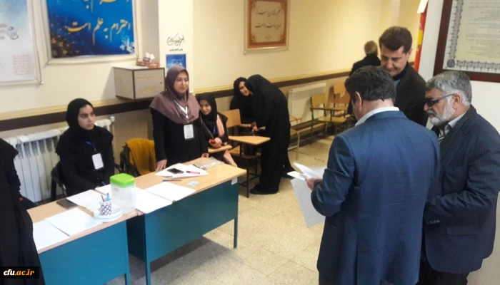 آقای دکتر عسکری مشاور ریاست محترم دانشگاه و آقای دکتر احمدی معاون اداره کل نظارت وارزیابی دانشگاه فرهنگیان کشور با حضور در پردیس های شهید رجایی و علامه طباطبایی خواهران از مراکز مصاحبه مهارت آموزان ماده 28 بازدید بعمل آوردند 4