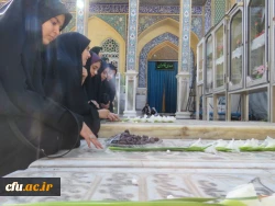 تجدید میثاق کارکنان و دانشجویان پردیس حضرت فاطمه الزهرا(س) یزد با شهدا و آرمان های انقلاب اسلامی 2