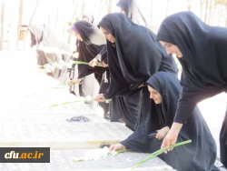 تجدید میثاق کارکنان و دانشجویان پردیس حضرت فاطمه الزهرا(س) یزد با شهدا و آرمان های انقلاب اسلامی 5