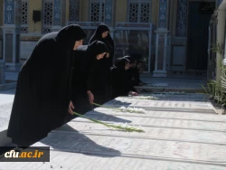 تجدید میثاق کارکنان و دانشجویان پردیس حضرت فاطمه الزهرا(س) یزد با شهدا و آرمان های انقلاب اسلامی 7